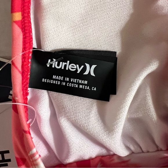 Hurley Floral Bikini Set Red/Orange Multi Size Medium - Picture 8 of 15